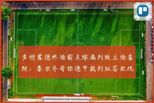 多特蒙德终场前点球漏判致主场落败，泰尔齐奇称德甲裁判纵容犯规